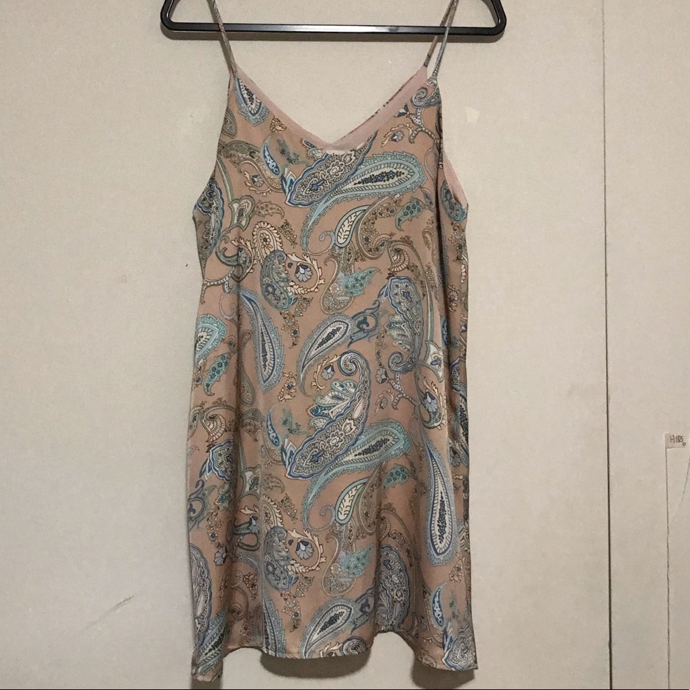 Paisley mini shift dress